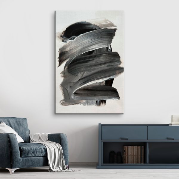 Black and white brushstroke Black and white brushstroke
