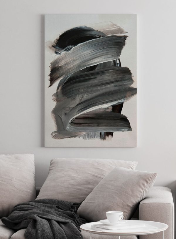 Black and white brushstroke Black and white brushstroke