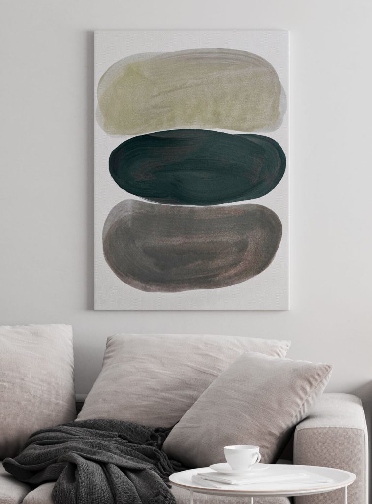 Group of ovals painted in different colors Group of ovals painted in different colors