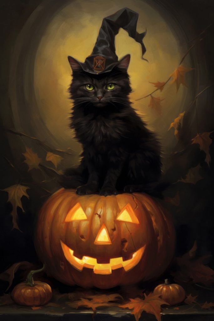 Cat sitting on a pumpkin Cat sitting on a pumpkin