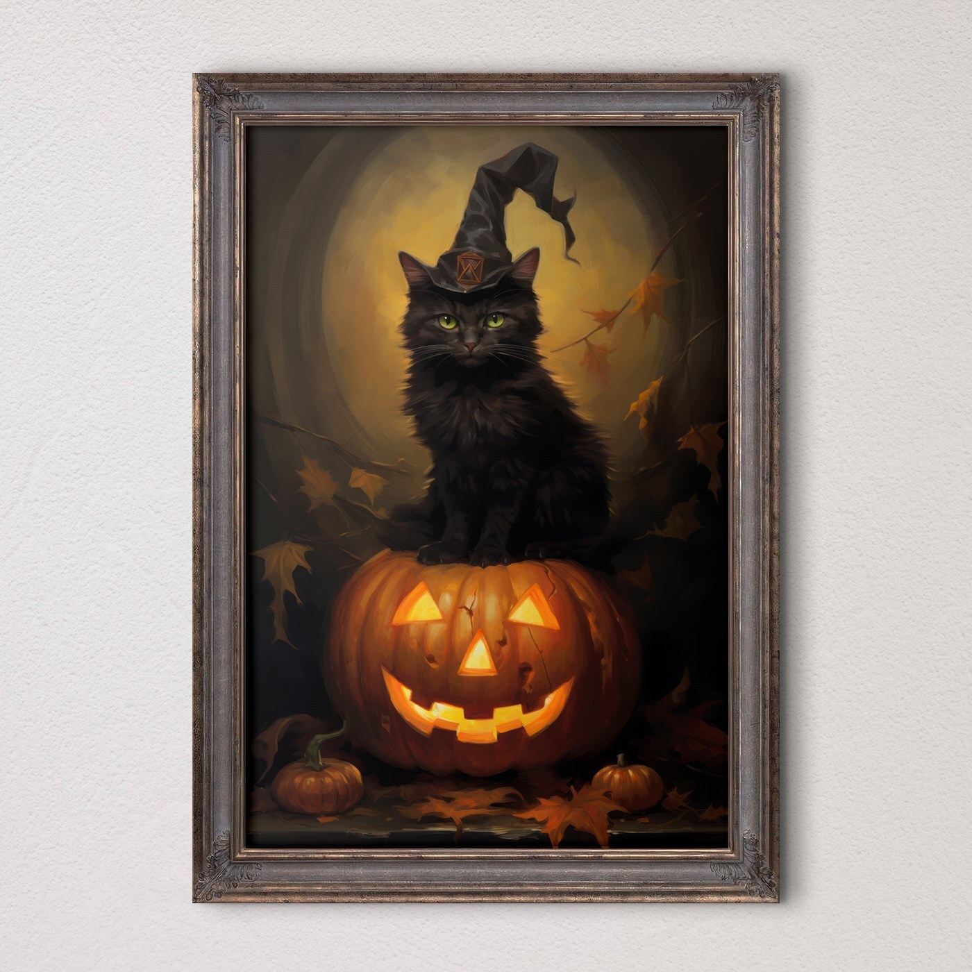 Cat sitting on a pumpkin Cat sitting on a pumpkin
