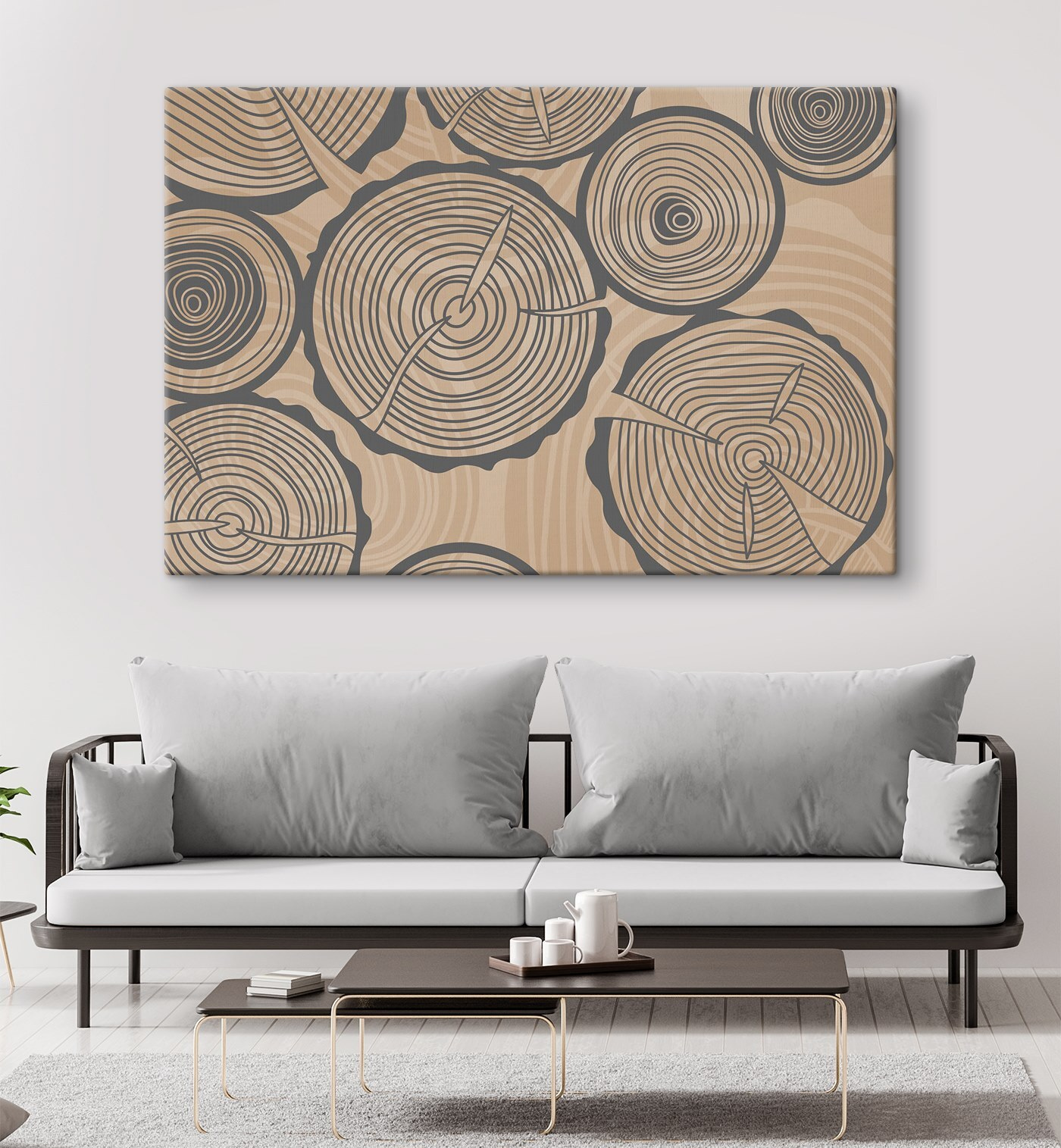 Pattern of rings of trees Pattern of rings of trees