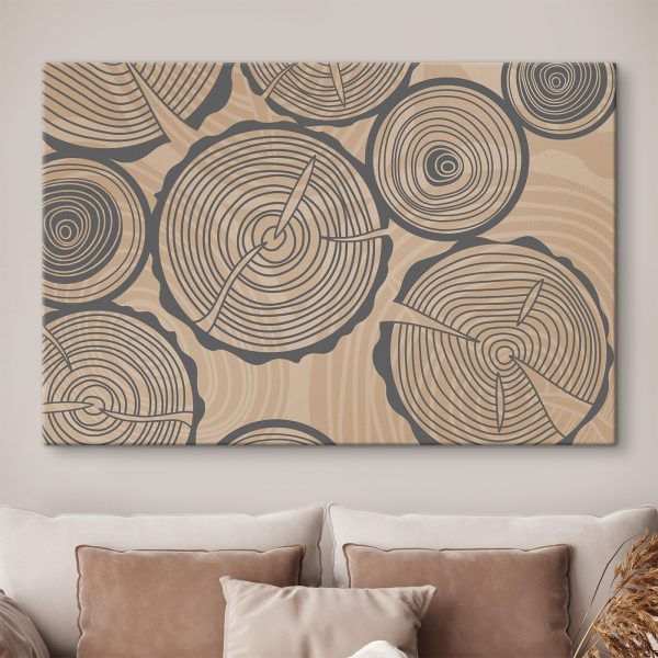Pattern of rings of trees Pattern of rings of trees