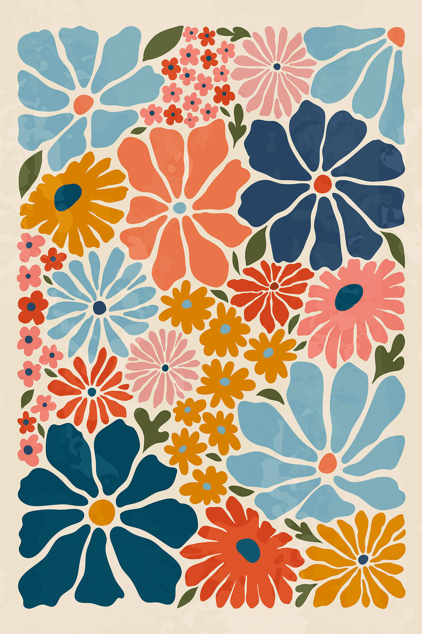 Colorful flower pattern
