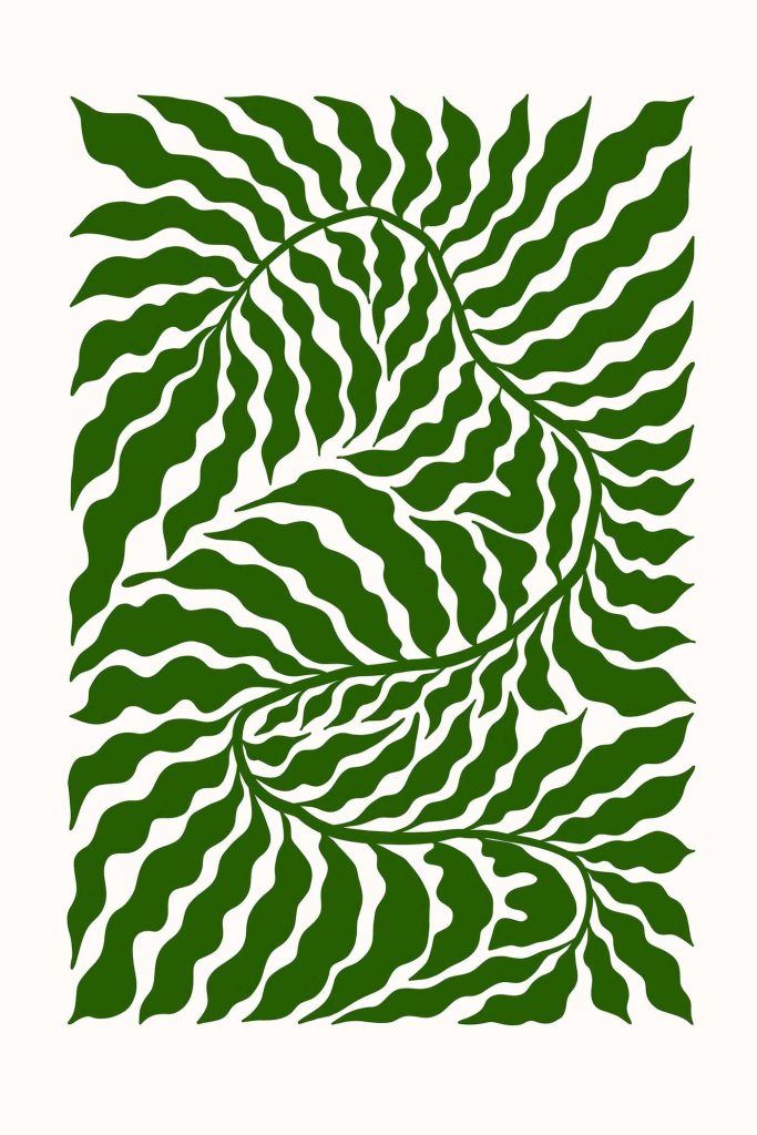 Green and white pattern Green and white pattern