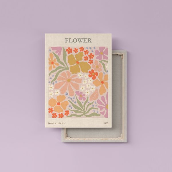 Cuadros Diseño floral colorido sobre fondo rosa (SKU: s36099) Cuadros Cuadros Diseño floral colorido sobre fondo rosa (SKU: s36099)