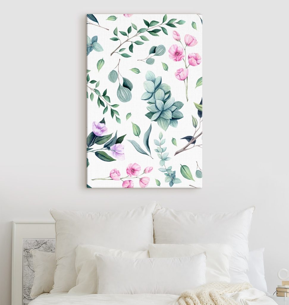 Pattern of flowers and leaves Pattern of flowers and leaves