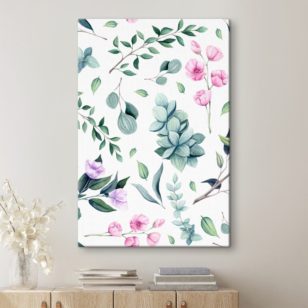 Pattern of flowers and leaves Pattern of flowers and leaves