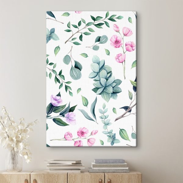 Pattern of flowers and leaves Pattern of flowers and leaves
