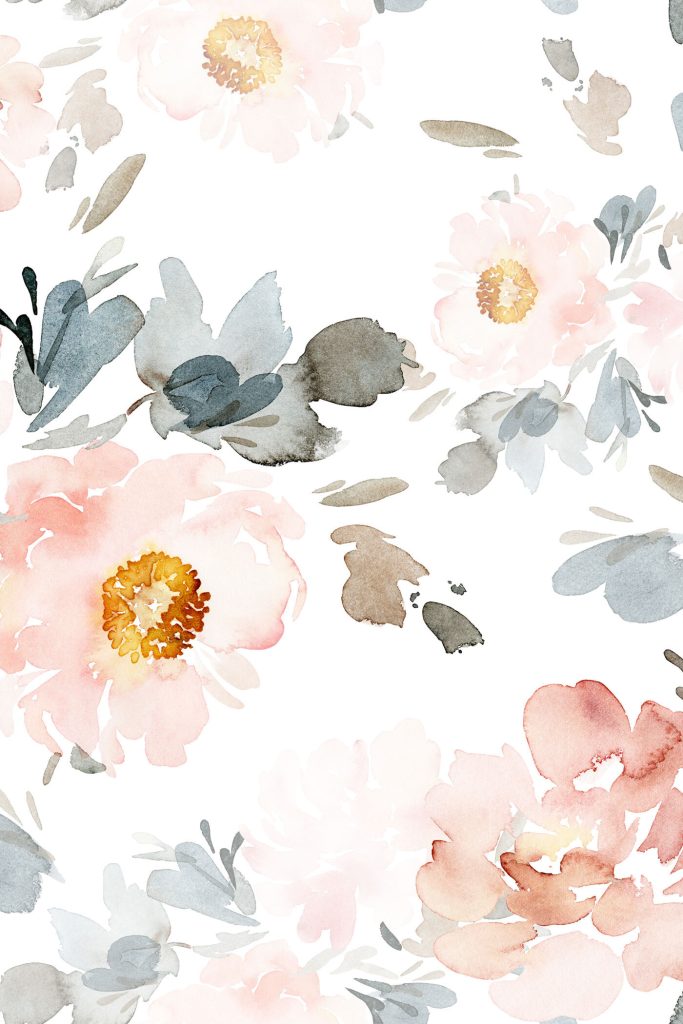 Watercolor painting of flowers Watercolor painting of flowers