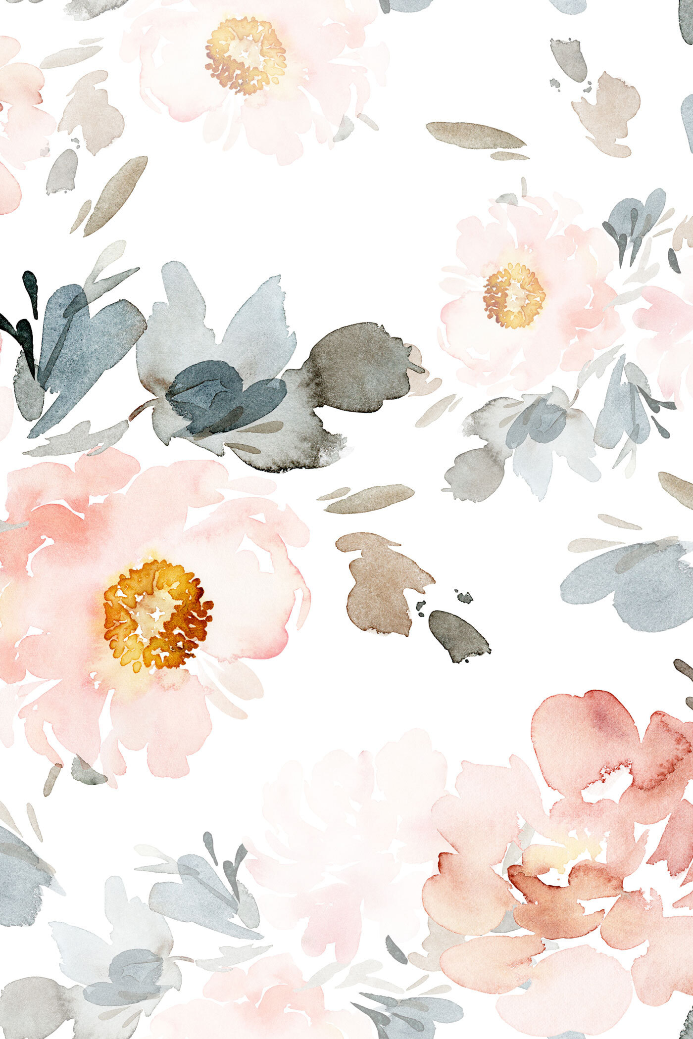 Watercolor painting of flowers Watercolor painting of flowers