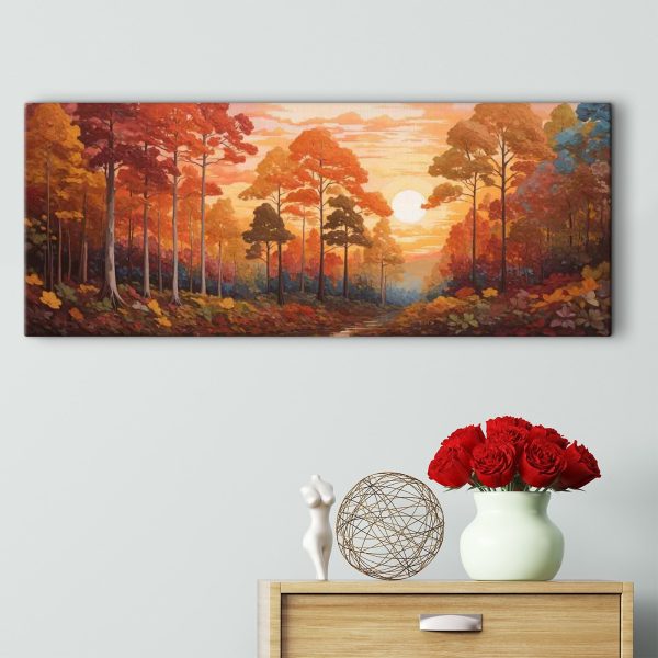 Cuadros Cuadro de un bosque con árboles y un río (SKU: s36216) Cuadros Cuadros Cuadro de un bosque con árboles y un río (SKU: s36216)