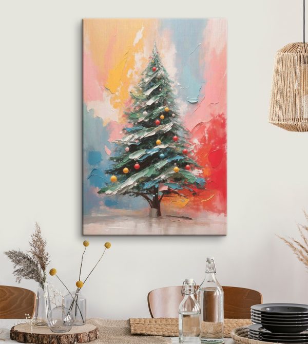 Painting of a christmas tree