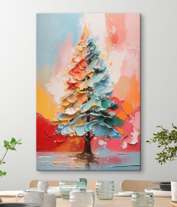 Cuadros Cuadro de un árbol pintado con diferentes colores (SKU: s36218) Cuadros Cuadros Cuadro de un árbol pintado con diferentes colores (SKU: s36218)