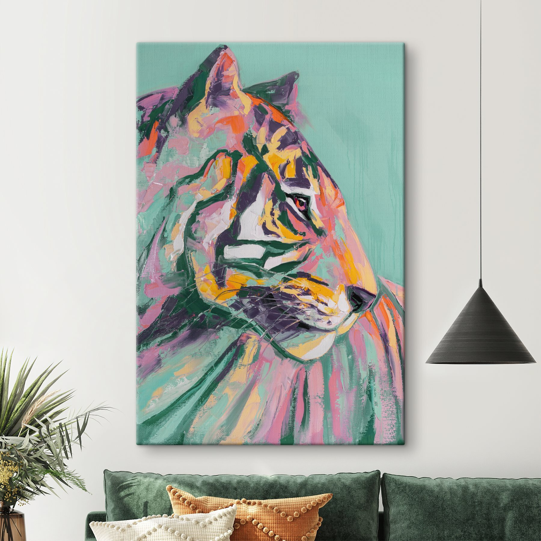 Painting of a tiger Painting of a tiger