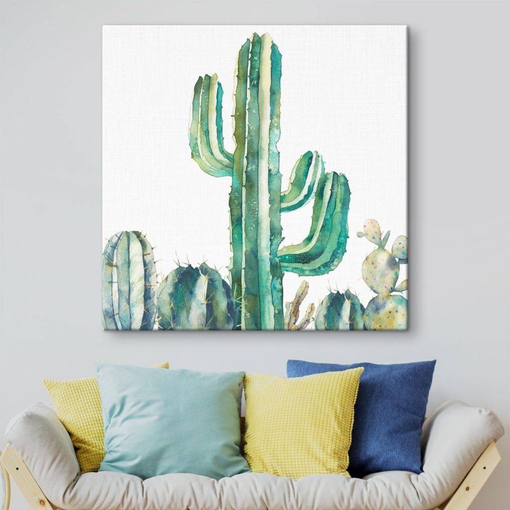 Watercolor of a cactus