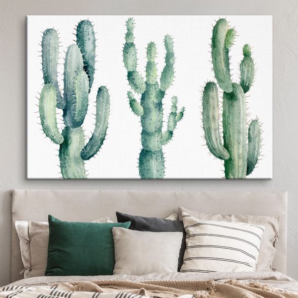 Cuadros Grupo de cactus sobre fondo blanco (SKU: s36266) Cuadros Cuadros Grupo de cactus sobre fondo blanco (SKU: s36266)
