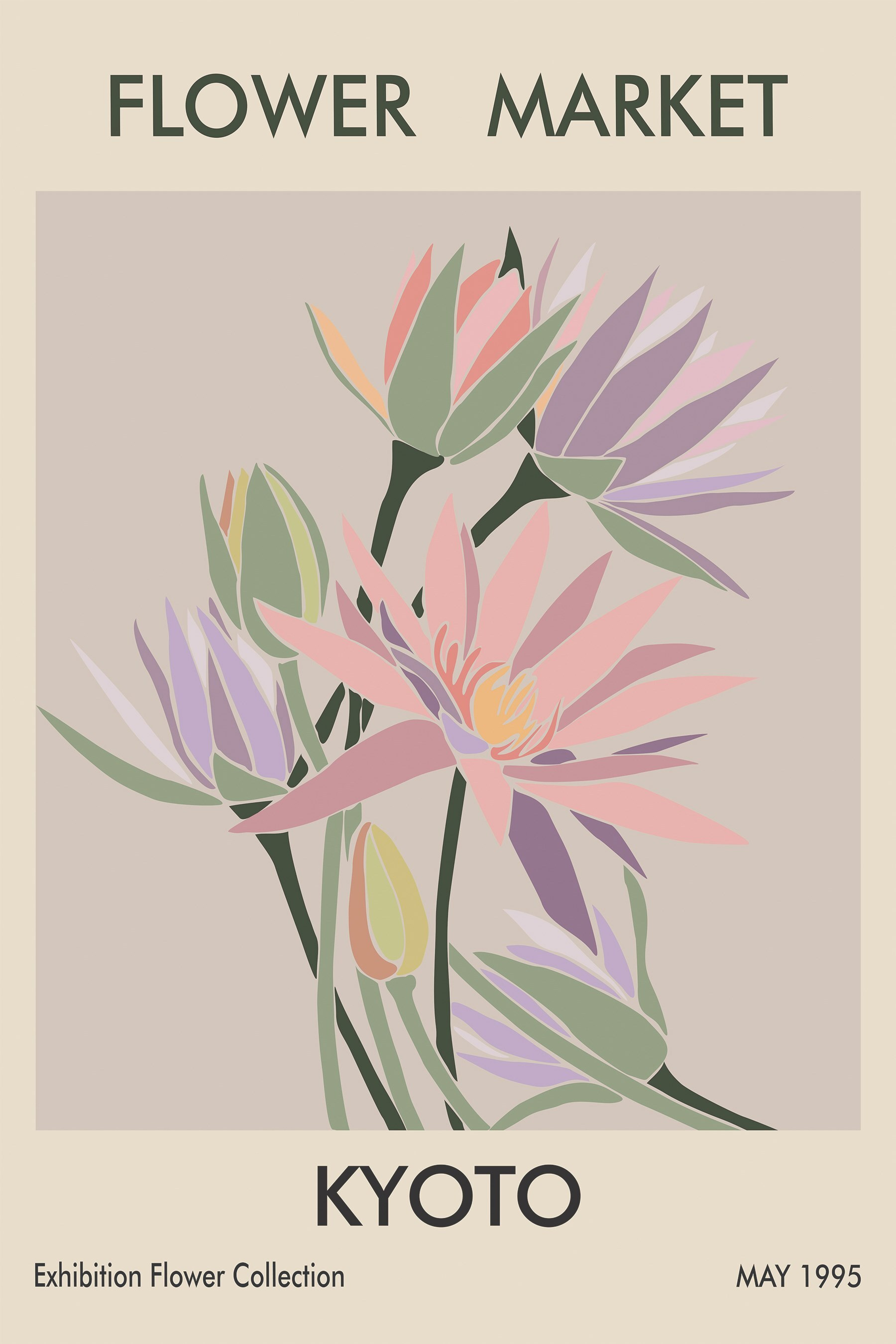 Elegant Blooms Display Pastel Beauty Elegant Blooms Display Pastel Beauty