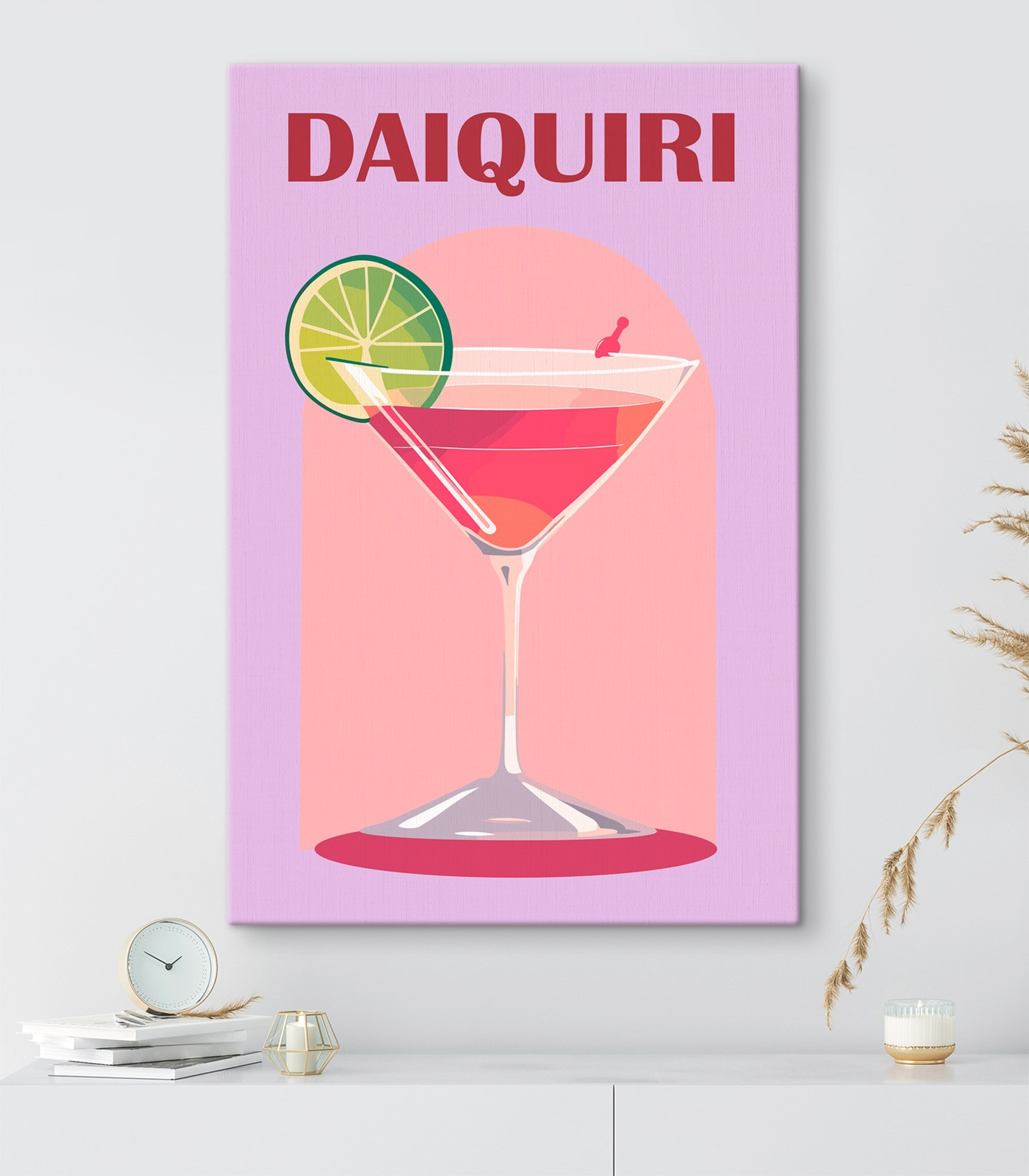 Glass with a drink and a slice of lime