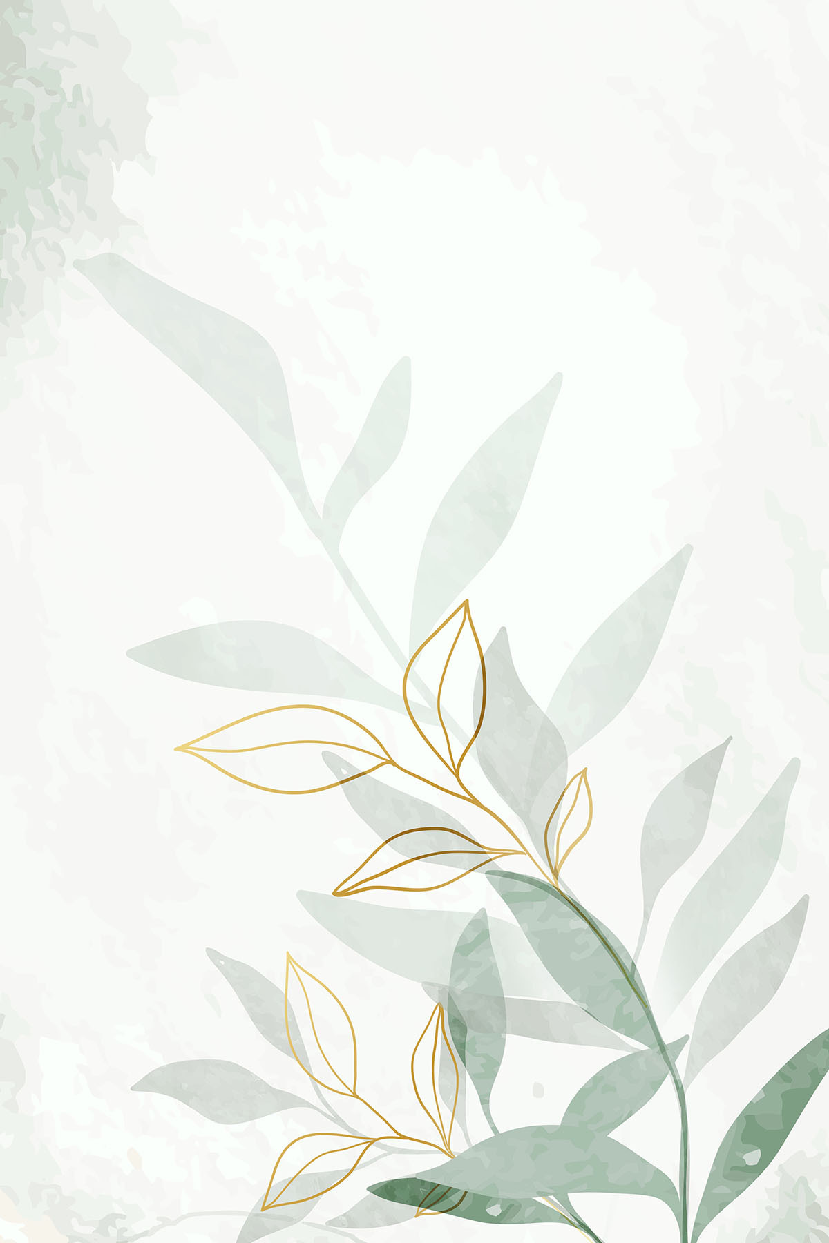 Elegant Leaves in Soft Tones