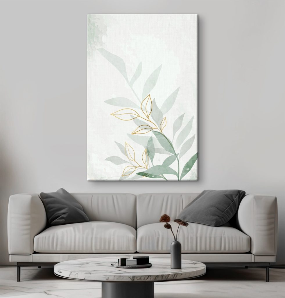 Elegant Leaves in Soft Tones