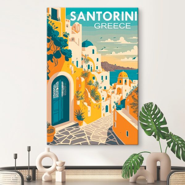 Cuadros Una ciudad llena de color con una puerta azul y otra puerta azul (SKU: s36376) Cuadros Cuadros Una ciudad llena de color con una puerta azul y otra puerta azul (SKU: s36376)