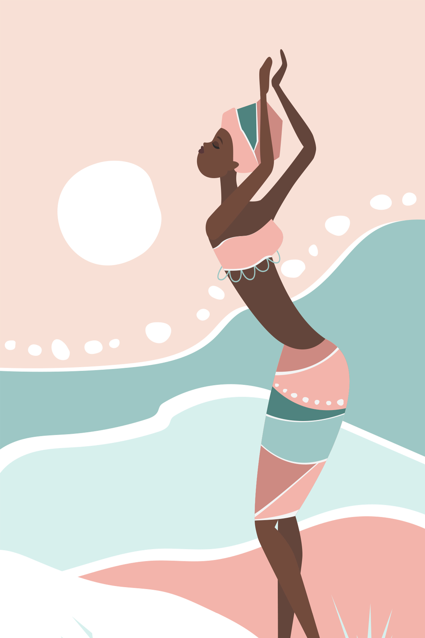 Woman in a bathing suit