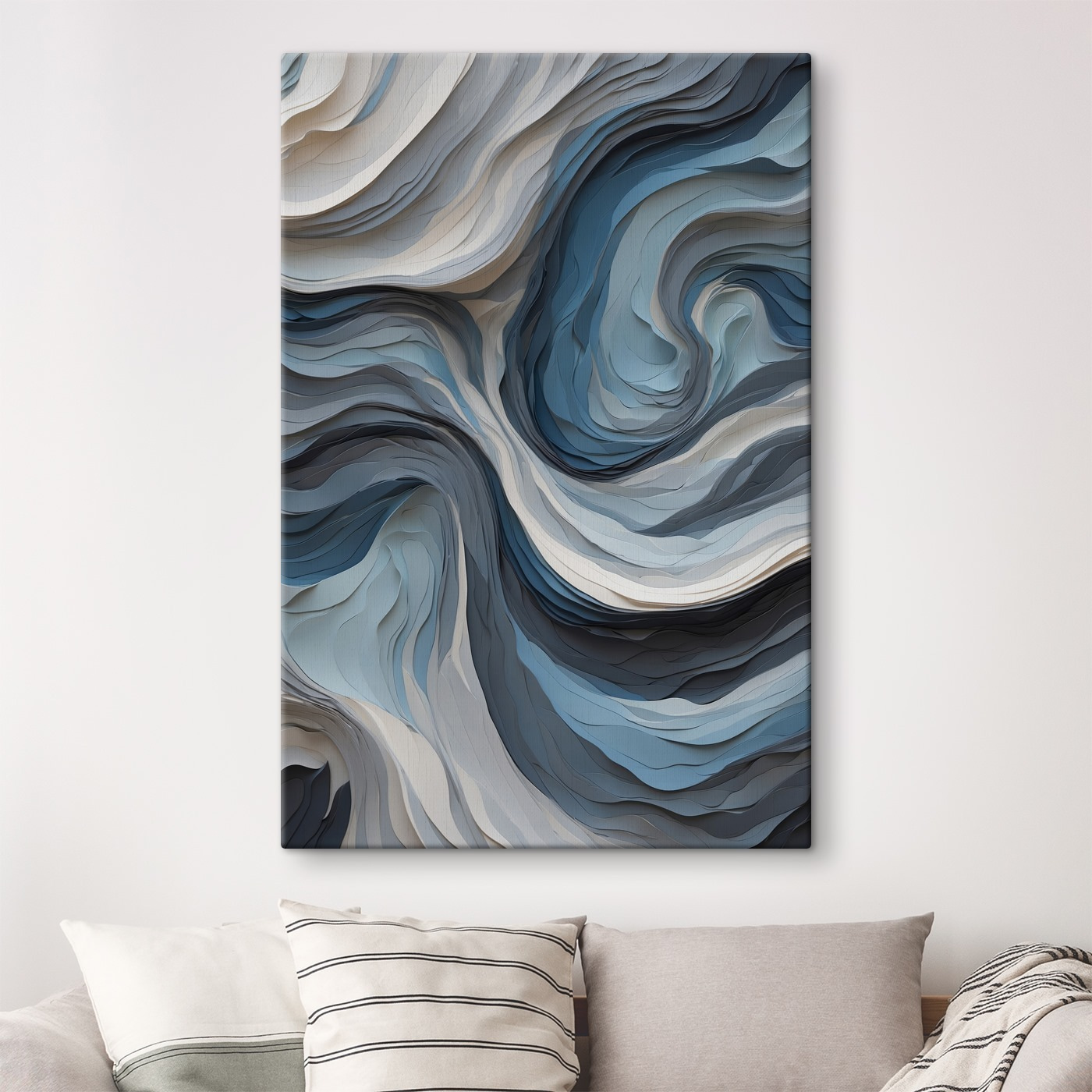 Ocean Waves in Sculpted Layers Ocean Waves in Sculpted Layers