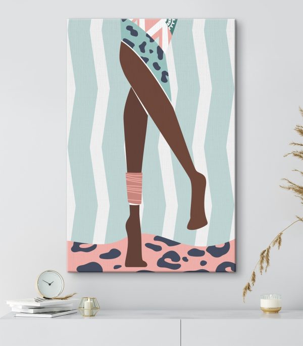Cartoon of a woman's legs