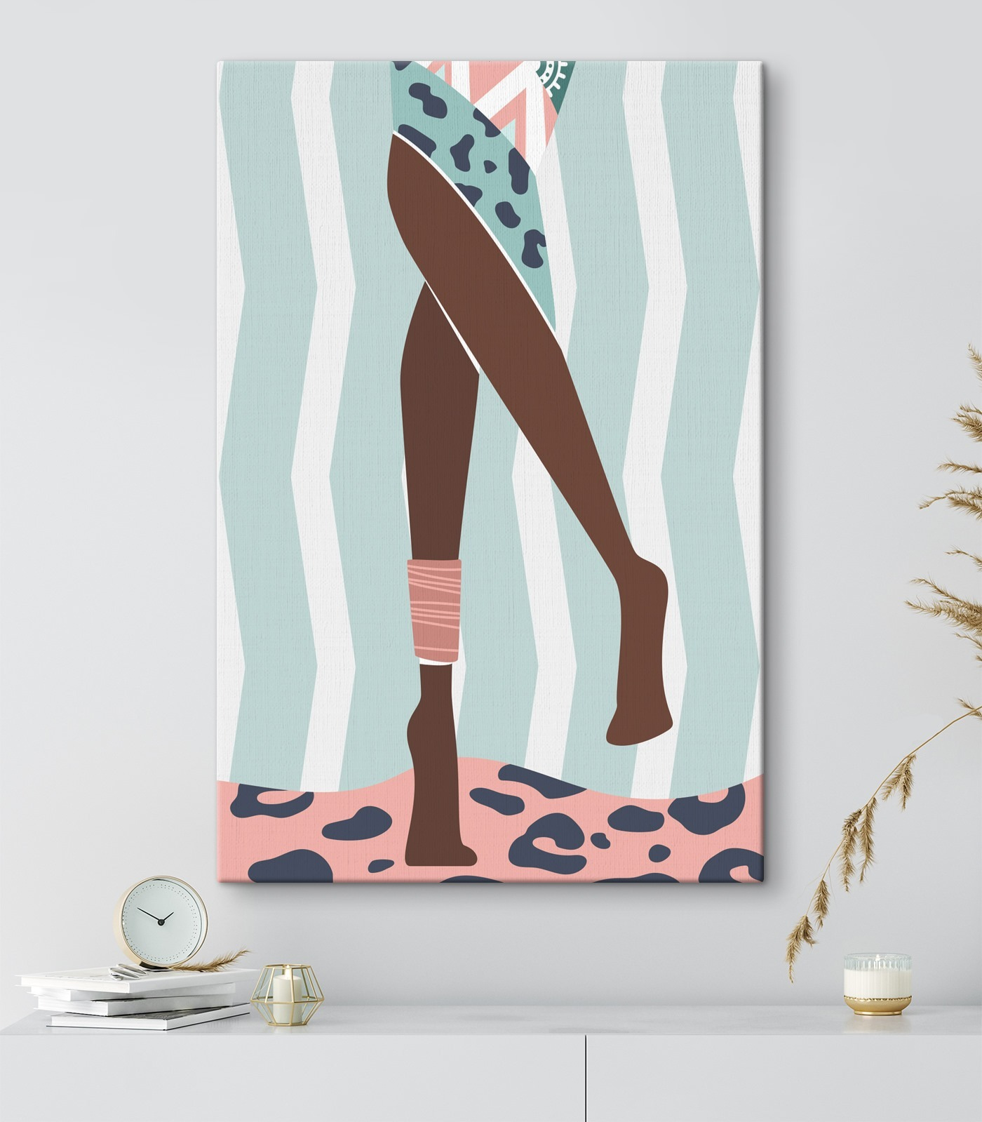 Cartoon of a woman's legs