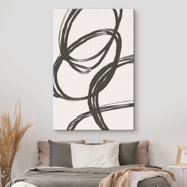 Cuadros Dibujo en blanco y negro de círculos (SKU: s36460) Cuadros Cuadros Dibujo en blanco y negro de círculos (SKU: s36460)