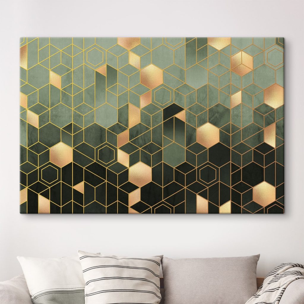 Pattern of hexagons and squares Pattern of hexagons and squares