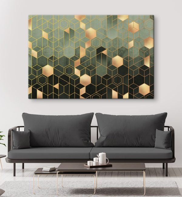 Pattern of hexagons and squares Pattern of hexagons and squares