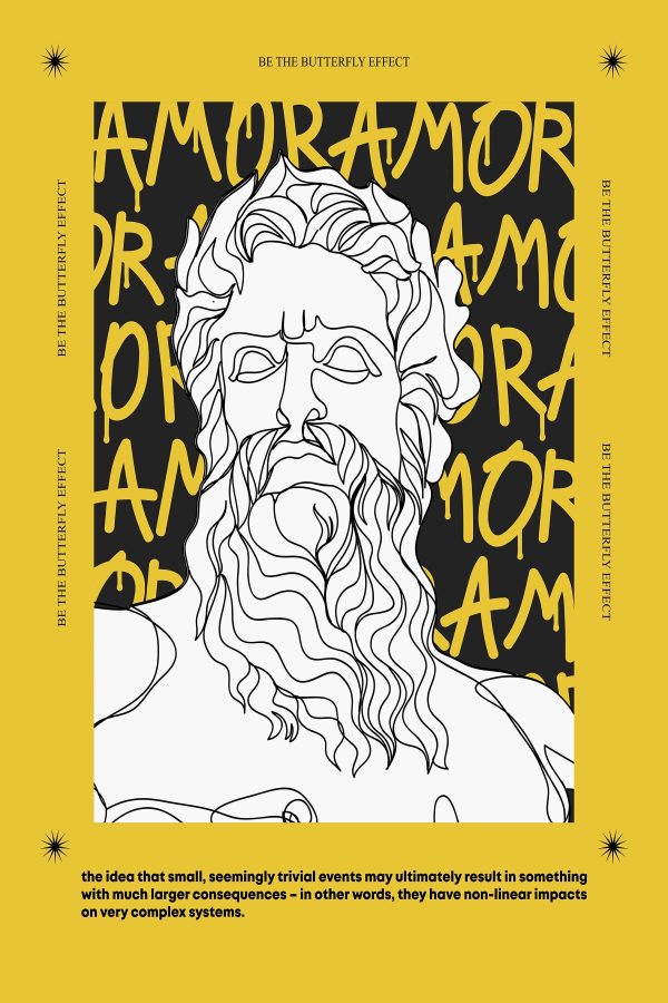 Poster with a man's face Poster with a man's face