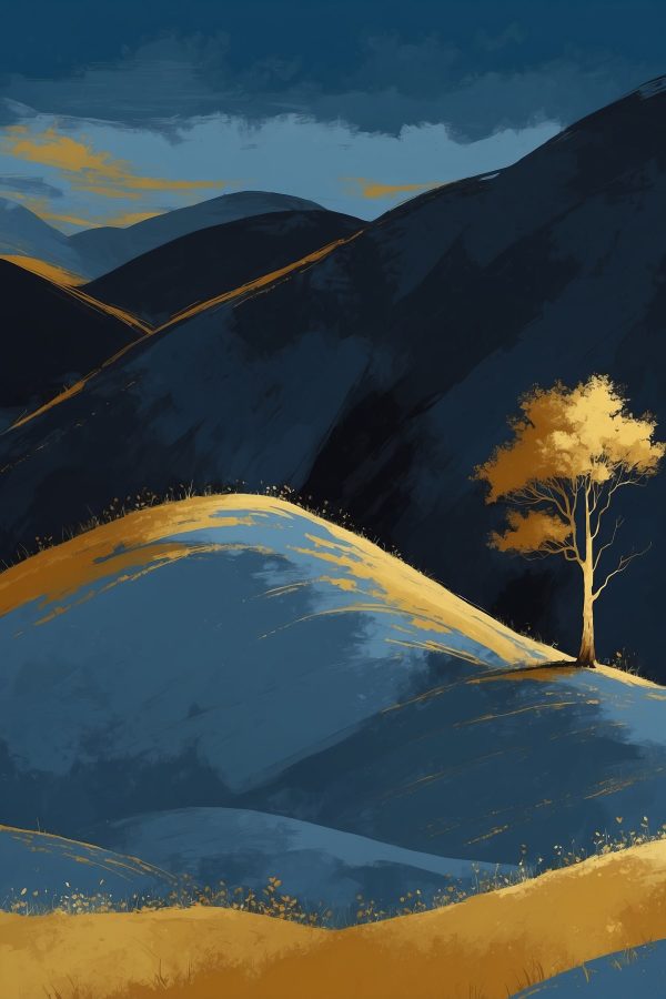 Tree on a hill Tree on a hill