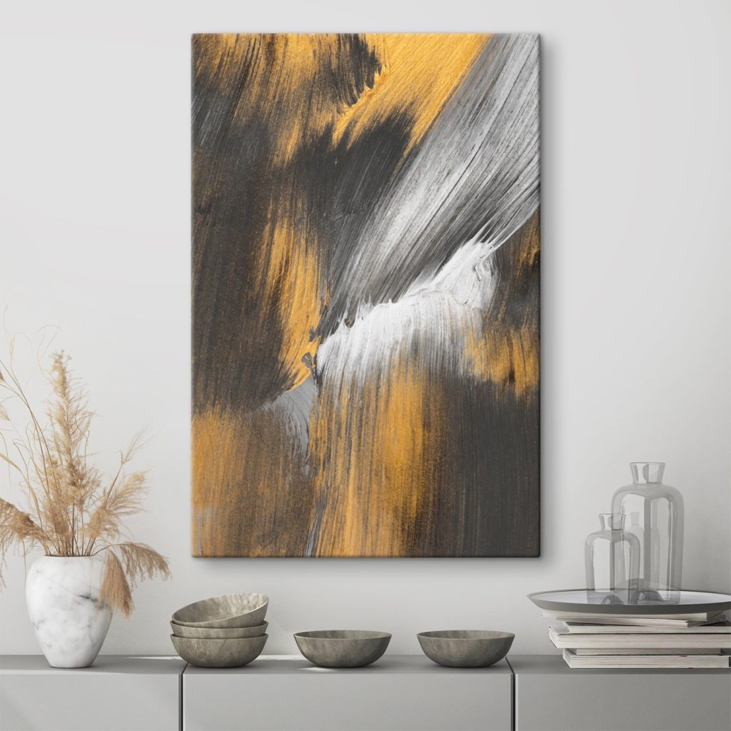 Black and yellow paint