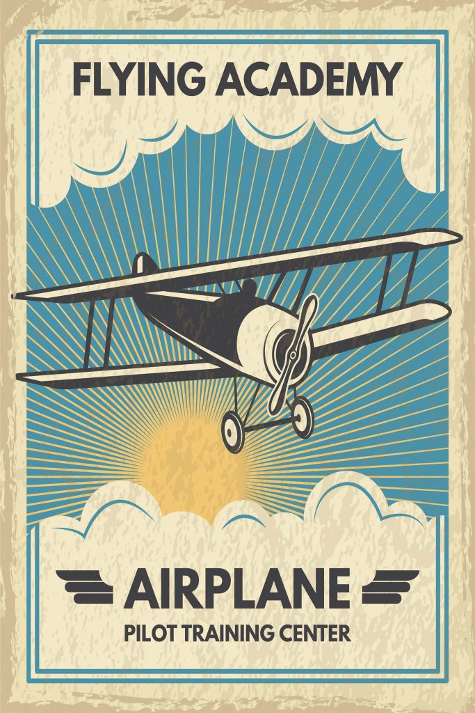 Poster of an airplane