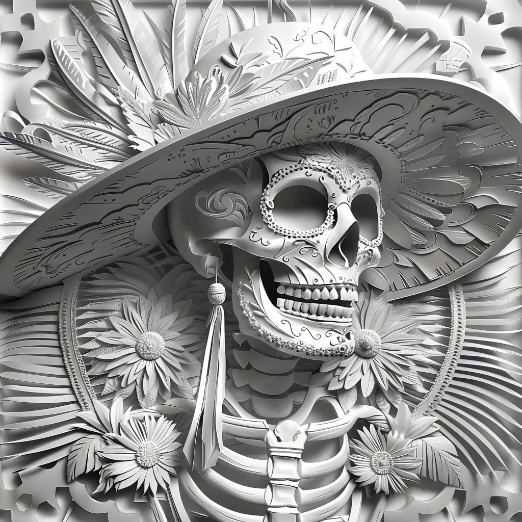 Skull in a hat Skull in a hat