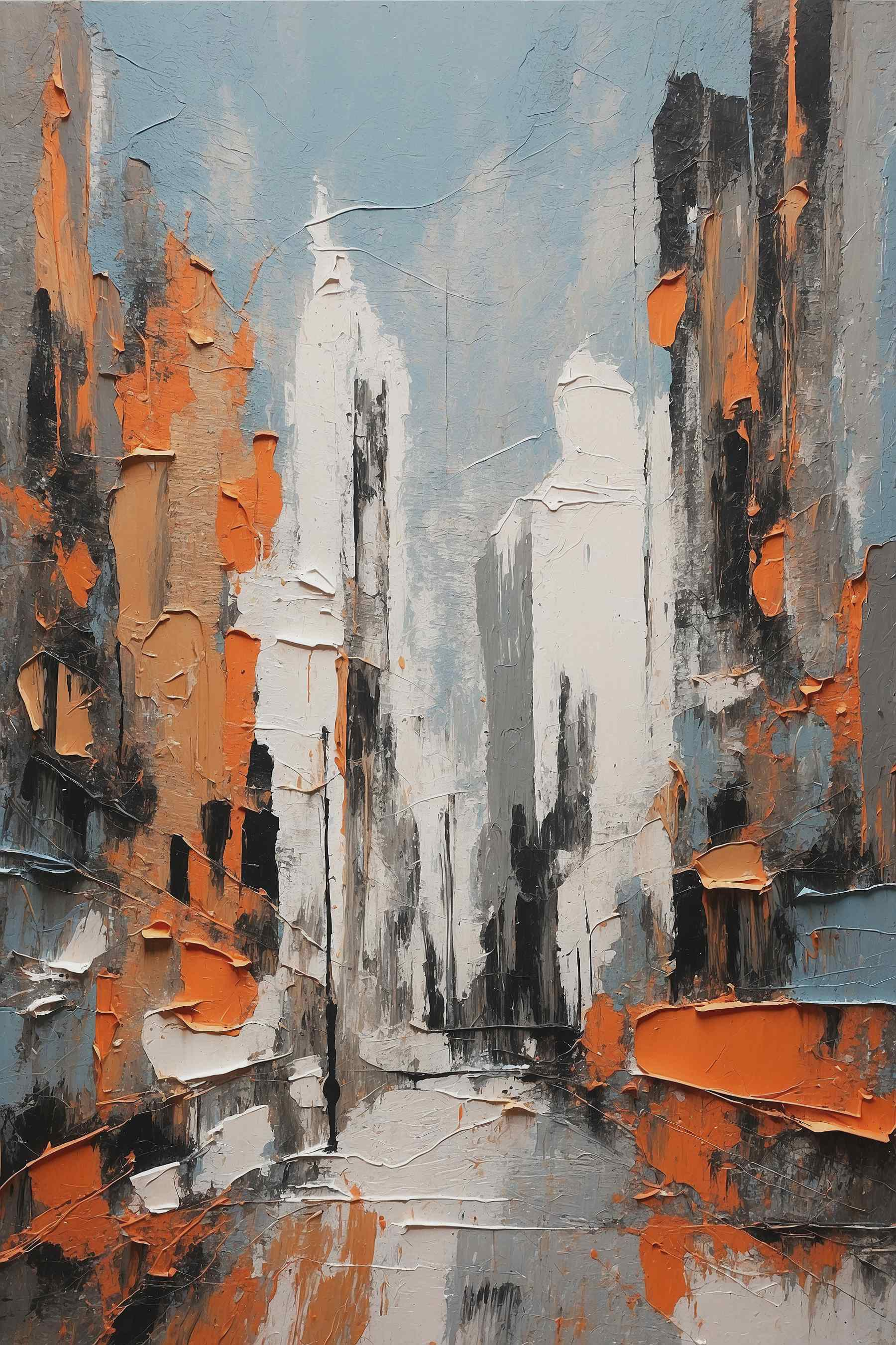 Painting of a city