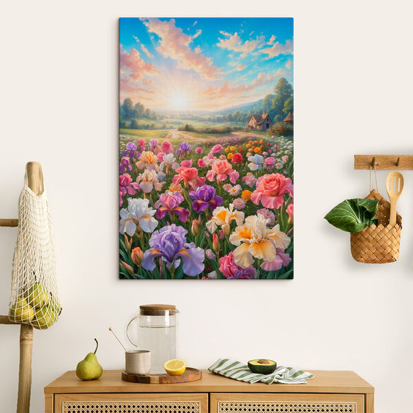 Cuadros Campo de flores con una casa al fondo (SKU: s38662) Cuadros Cuadros Campo de flores con una casa al fondo (SKU: s38662)