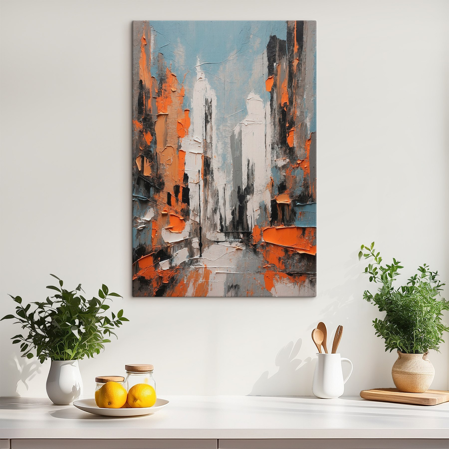 Painting of a city