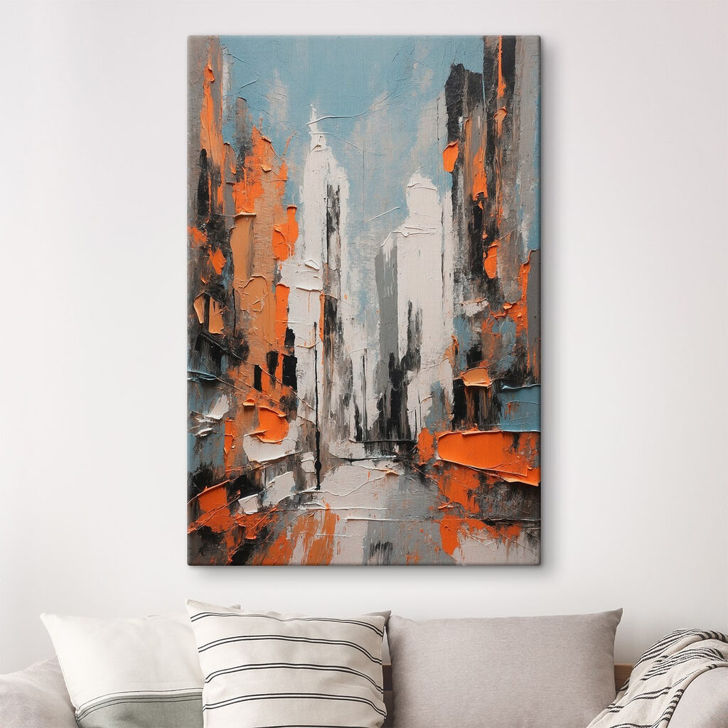 Painting of a city