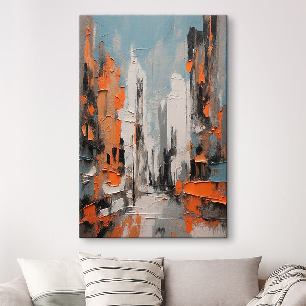 Painting of a city