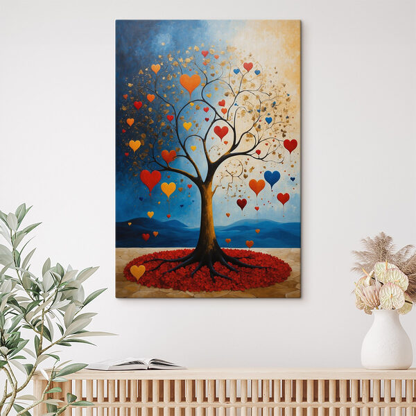 Cuadros Árbol del que salen corazones (SKU: s38686) Cuadros Cuadros Árbol del que salen corazones (SKU: s38686)