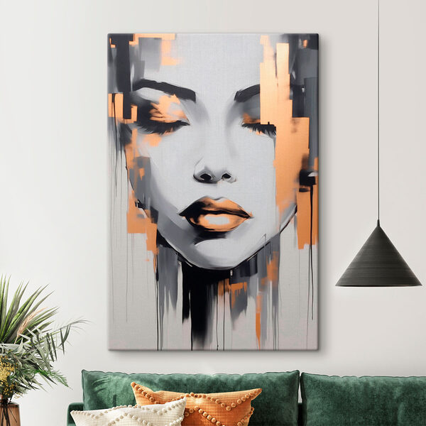 Cuadros Cuadros Cuadro que representa el rostro de una mujer (SKU: s41327)