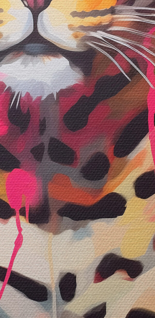 Painting of a leopard Painting of a leopard
