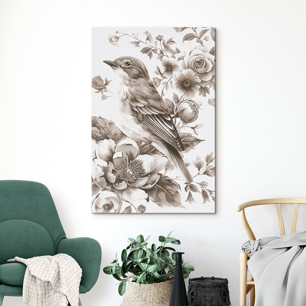 Bird on a flower