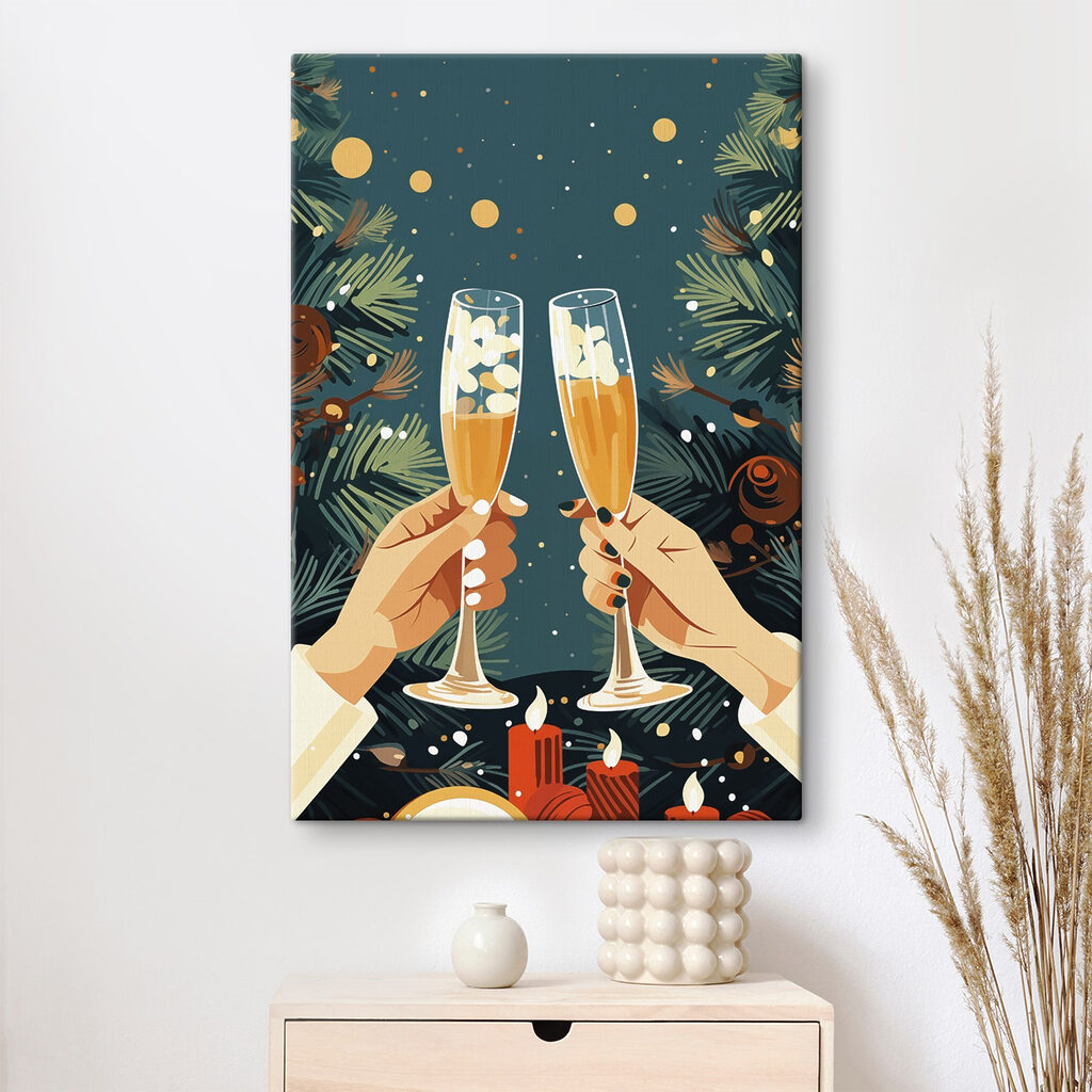Pair of hands holding champagne glasses Pair of hands holding champagne glasses
