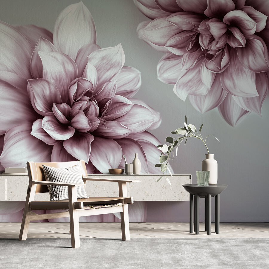 Delicadas flores en tonos suaves
