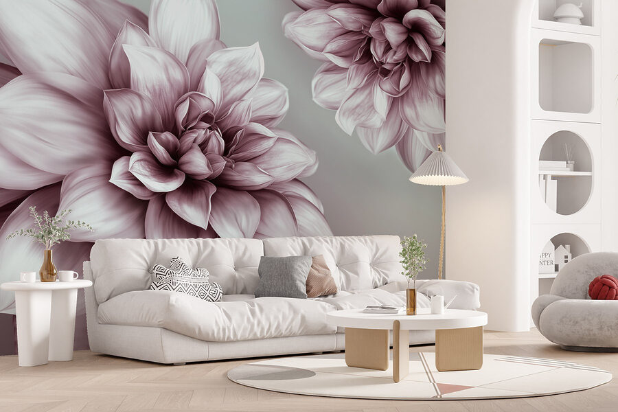 Delicadas flores en tonos suaves